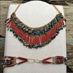 Necklace and earrings